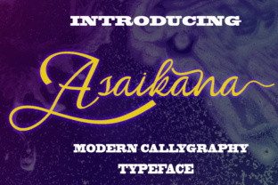 Asaikana: A Modern Calligraphy Typeface for Elegant Editorial Design