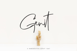 Genit: A Modern Script Typeface for Minimalist Campaigns