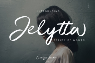 Jelytta: A Sophisticated Script Handwritten Font for Makers