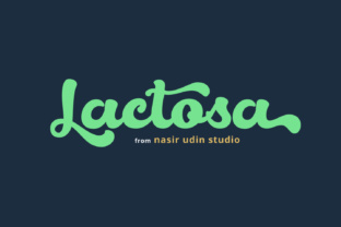 Lactosa: The Bold Script Font for High-Energy Campaigns