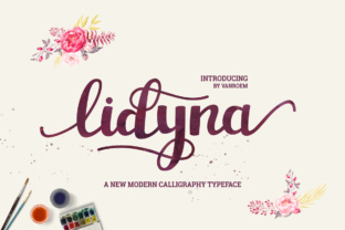 Lidyna: A Modern Script Typeface for Digital Design
