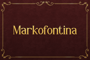 Markofontina Typeface for Elegant Branding Projects