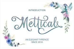 Mettical: A Romantic Script Handwritten Font for Web Design
