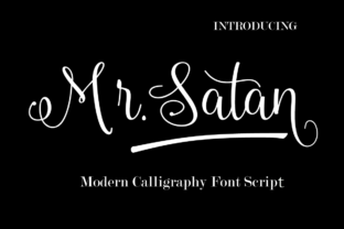 Mr. Satan: A Sinfully Intriguing Script Font for Editors
