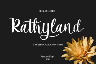 Rathyland: A Modern Script Font for Elegant Branding