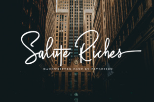 Salute Riches: A Signature Font for Editorial Elegance