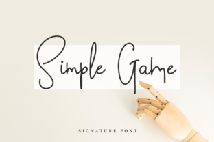 Simple Game: A Refined Script Handwritten Font for Editorial Design