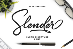 Slender: A Modern Script Font for Editorial Design