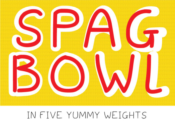 Spagbowl: A Playful Script Font for Editorial Design