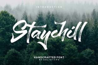 Staychill: The Textured Brush Font for Rustic Makers