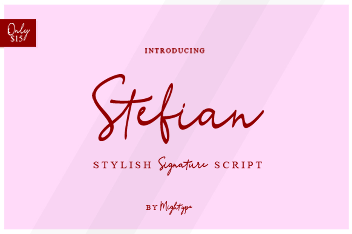 Stefian Script: A Bold Typeface for Modern Branding