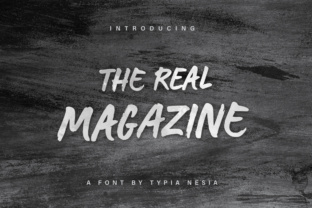 The Real Magazine: A Dry Brushed Script for Makers