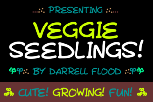 Veggie Seedlings Font for Spring Marketing Campaigns