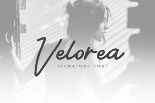 Velorea: A Modern Script Font for Editorial Design