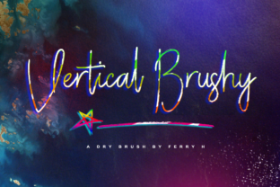 Vertical Brushy: The Signature Font for Modern Branding
