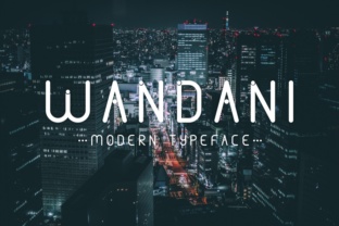 Wandani Typeface: A Minimalist Font for Modern Brands